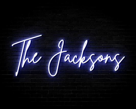 Wedding Name custom made personalised neon sign