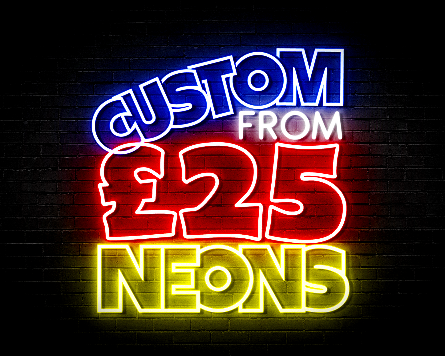 Custom Neon Personalised Signs From £25