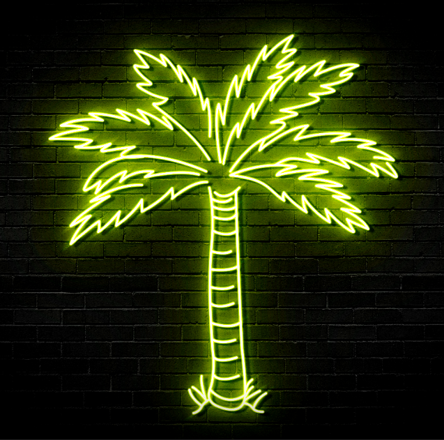 RGBIC palm tree
