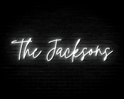 Wedding Name custom made personalised neon sign