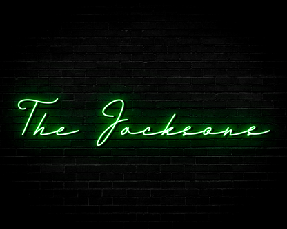 Wedding Name custom made personalised neon sign