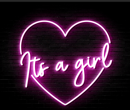 Boy Girl Gender reveal neon signs