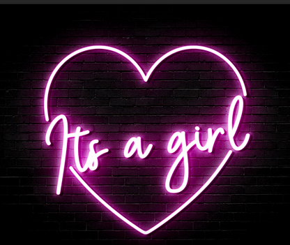 Boy Girl Gender reveal neon signs
