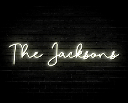Wedding Name custom made personalised neon sign